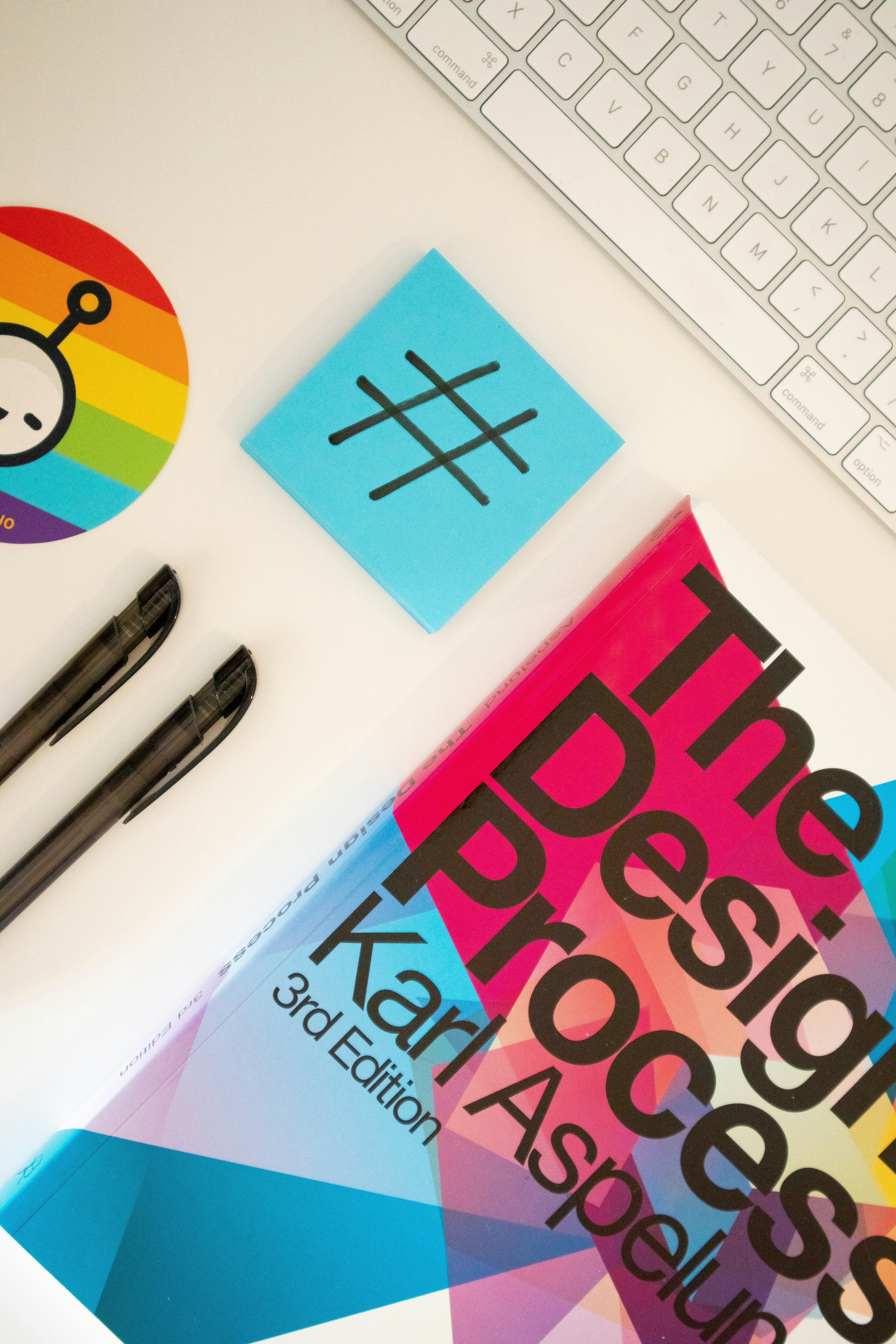 Working at desk
